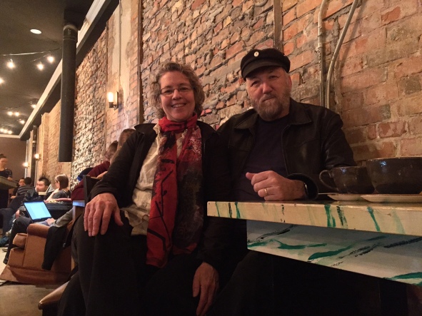 Christina and Ken enjoying a date night at Block 1912 on Whyte Ave. in Edmonton